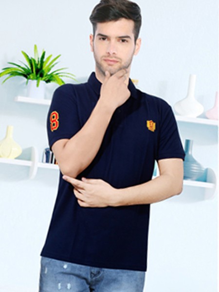 Matty Fabric Collar T-Shirt Style No. 8003