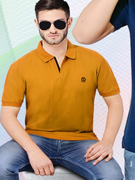 Matty Fabric Collar T-Shirt Style No. 8004