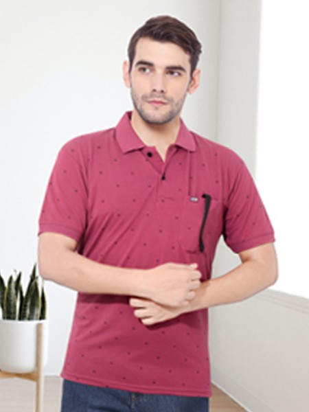 Matty Fabric Collar T-Shirt Style No. 8013