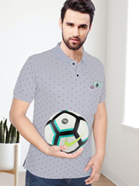 Matty Fabric Collar T-Shirt Style No. 8013