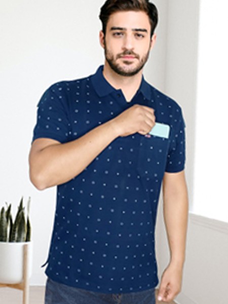 Matty Fabric Collar T-Shirt Style No. 8013