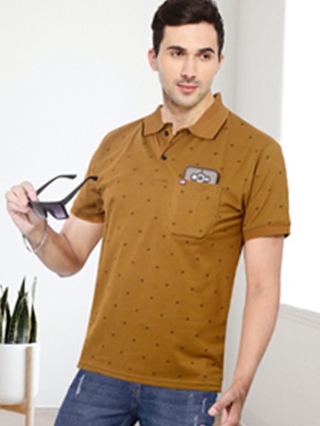 Matty Fabric Collar T-Shirt Style No. 8013